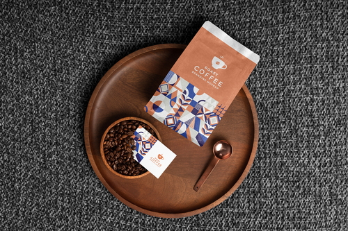 Roast Coffee Packaging Mockup Scene 08