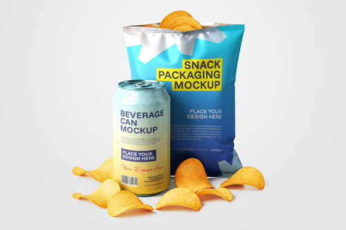 Snack & Beverage Mockup
