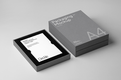 Packaging Box Mockup / Deckle Series 04