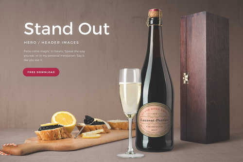 Champagne Bottle and Box Mockup Front View Scene 01