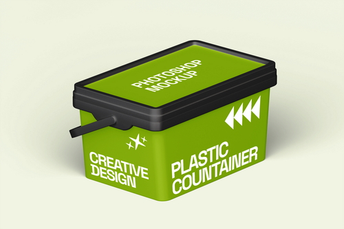 Plastic Container Mockup