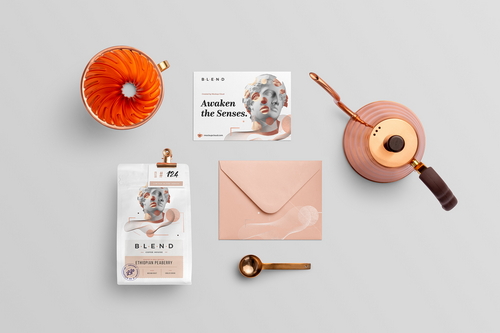 Blend Coffee Branding Mockup Scene 10