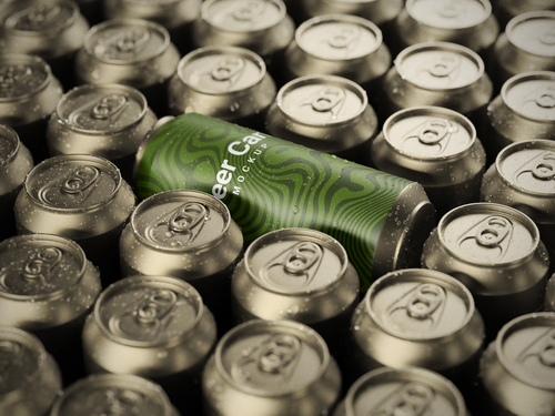 Metal Can MockUp Scene