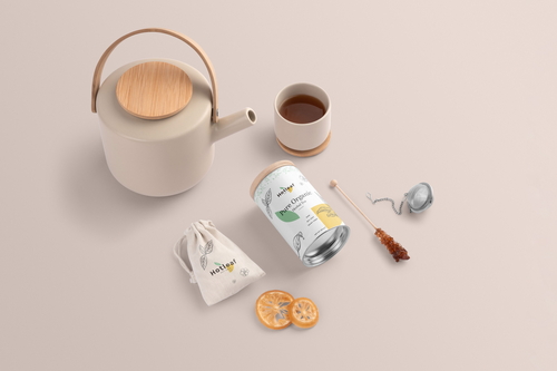 Tea Packaging Branding Mockup Scene 20