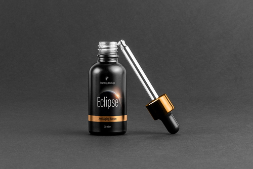 Open Dropper Oil Bottle Cosmetics Mockup Scene 19
