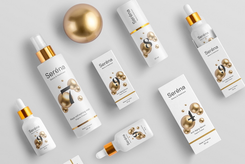 Serena Cosmetics Branding Mockup Scene 14