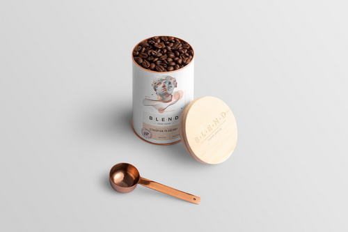 Blend Coffee Packaging Mockup Scene 18