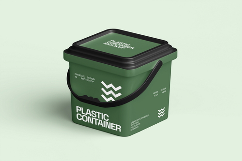Plastic Container Mockup