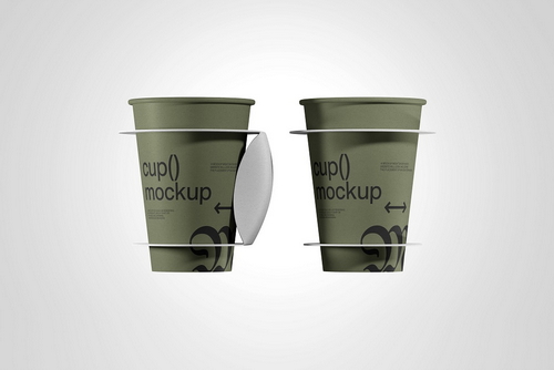 Paper Cup Sleeve Mockup Set