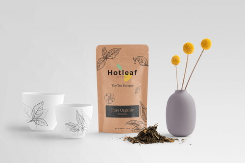 Tea Packaging Branding Mockup Scene 07