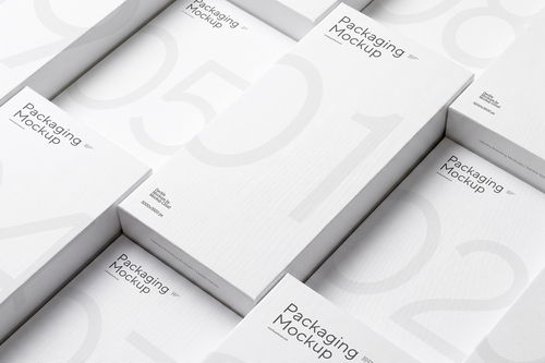Packaging Box Mockup / Deckle Series 03