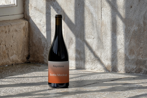 Wine Bottle Mockup / Keystone Series