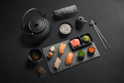 Food Mockup Sushi Table Scene 02