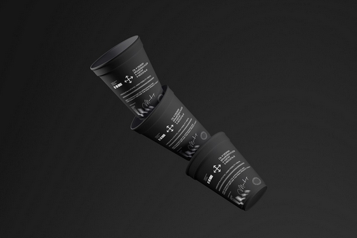 Black Paper Cup Packaging Mockup