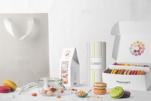 Food Packaging Mockup Front View Scene 02