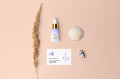 Dropper Bottle Cosmetics Branding Mockup Scene 11