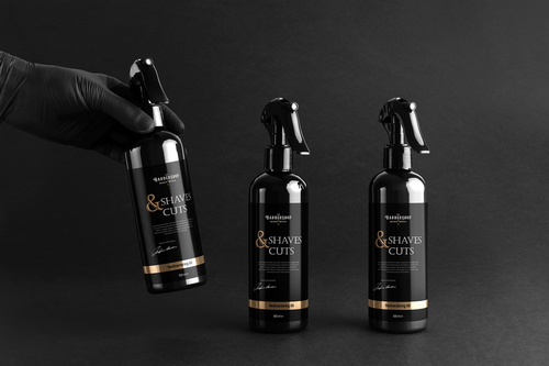 Barbershop Spray Bottles Mockup Scene 24