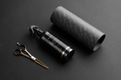 Barbershop Spray Bottle Packaging Mockup Scene 10