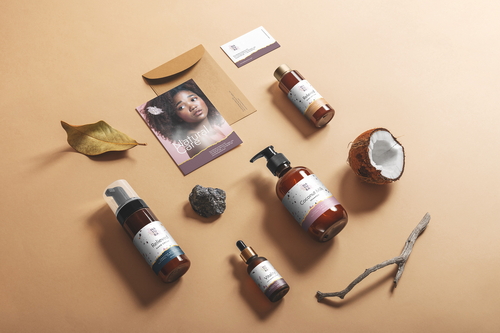 Natura Cosmetics Branding Mockup Scene 02
