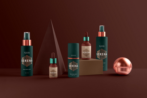 Serena Cosmetics Branding Mockup Scene 10
