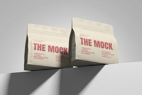 Standing Pouch Packaging Mockup Set