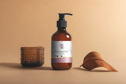 Natura Dispenser Bottle Cosmetics Mockup Scene 21