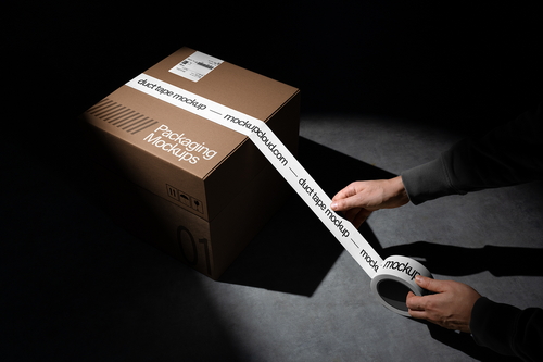 Box Packaging Mockup Scene 03