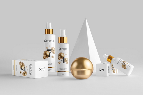 Serena Cosmetics Branding Mockup Scene 01