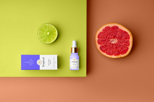 Tropical Cosmetics Packaging Mockup Scene 02