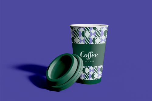 Isolated Coffee Cup Mockup