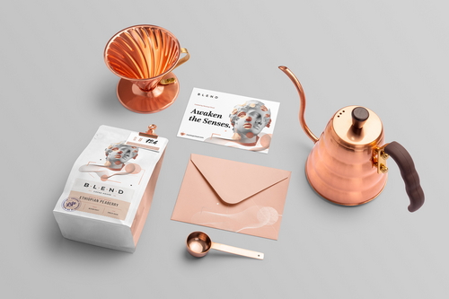 Blend Coffee Branding Mockup Scene 09