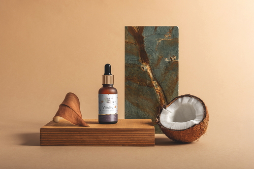 Natura Dropper Bottle Cosmetics Mockup Scene 20