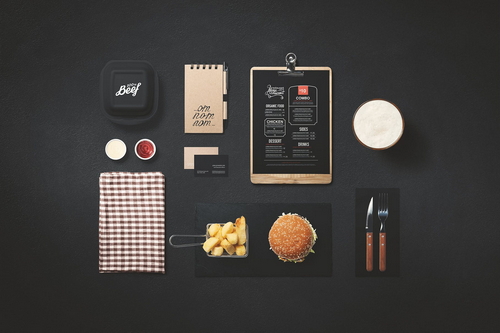 Burger Store Packaging Mockup 04