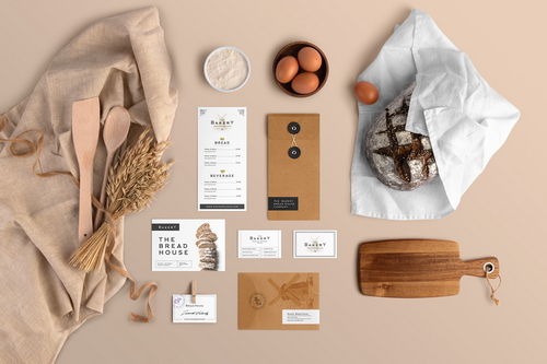Bakery Branding Mockup Scene 01