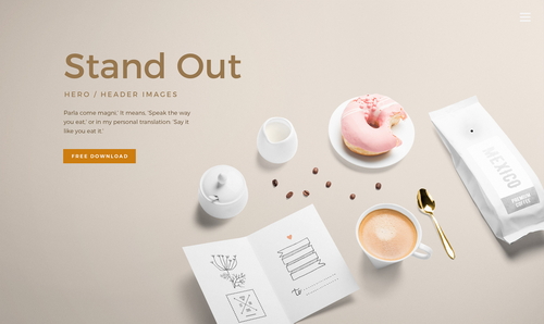 Coffee Food Packaging Mockup Scene