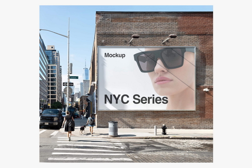 New York Billboard Mockup, World Trade Center, US25NY001