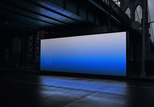Outdoor Billboard Mockup Under The Bridge