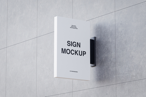 2x3 Shop Sign Mockup