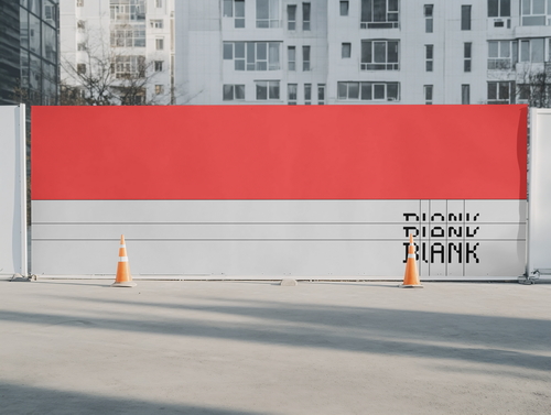 Construction Zone Branding Mockup