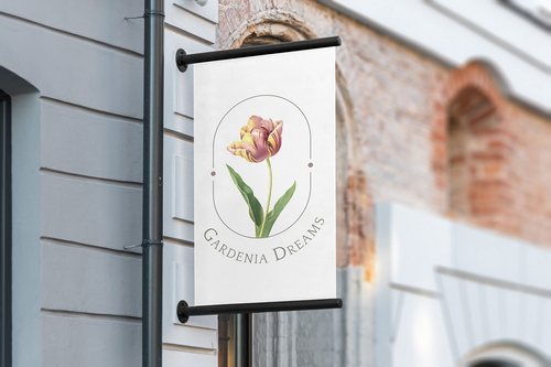 Outdoor Sign Board Banner Mockup Scene 13