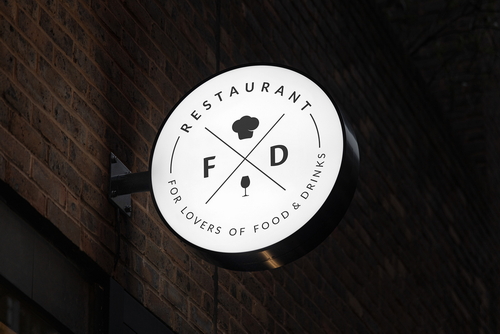 Light Box Sign Board Mockup Scene 30