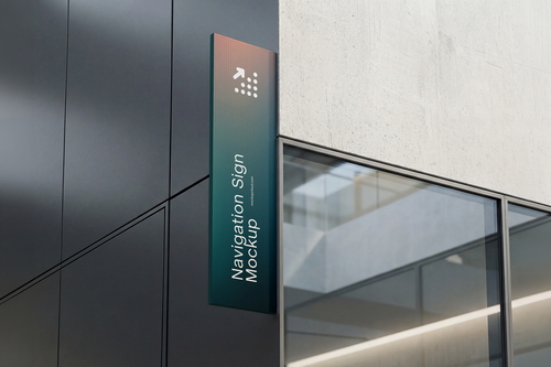 Navigation Sign Mockup / Mark Series 04
