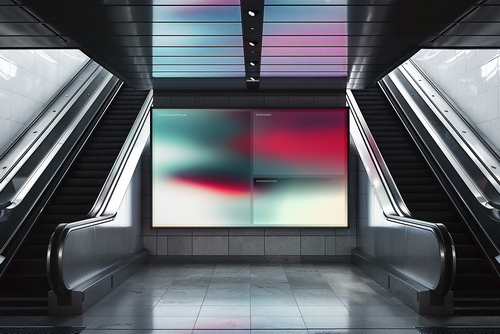 Digital Screen Advertising Mockup Scene 19