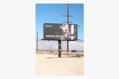 American West Billboard Mockup, California - US25WEST051
