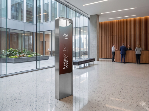 Navigation Sign Mockup / Mark Series 01