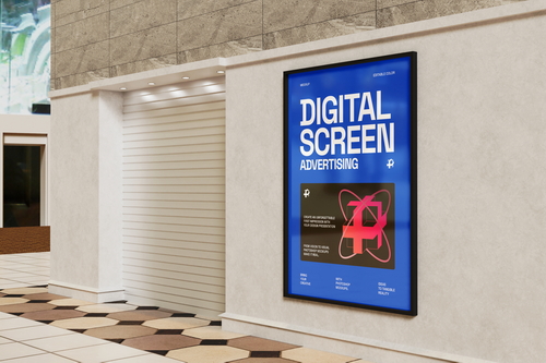 Digital Screen Advertising Mockup