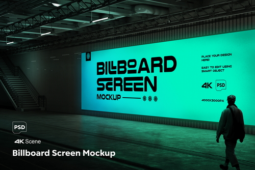 Billboard Screen Mockup