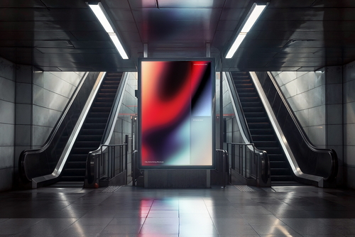 Digital Screen Advertising Mockup Scene 29