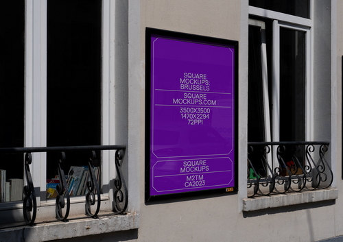 Poster Mockup Scene 0026 Brussels Series
