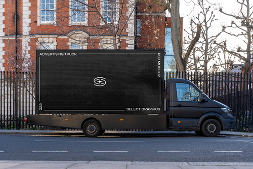 Advertising Truck Mockup 022